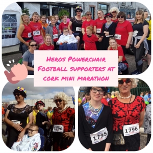 Supporting Heroes Powerchair Football at Cork Mini-marathon 2019