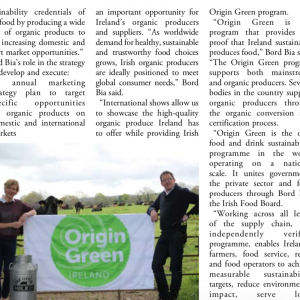 Irish Organic Food features in Australia’s Organic & Wellness News Summer Publication